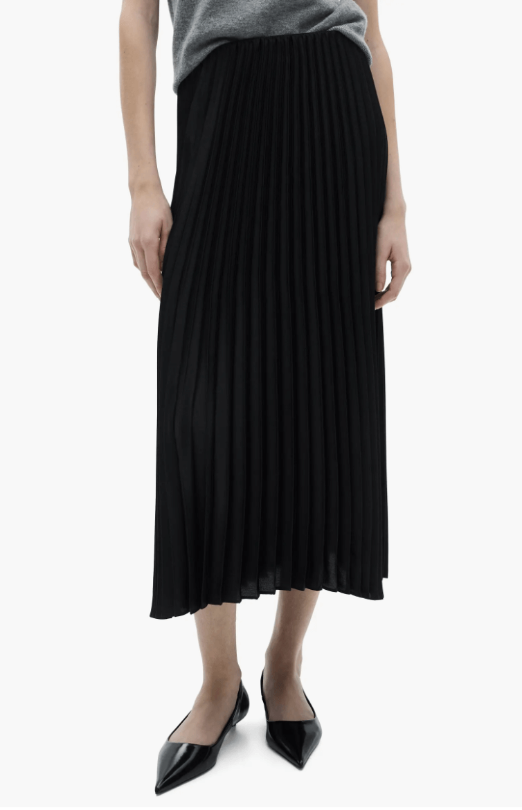 mango pleated skirt